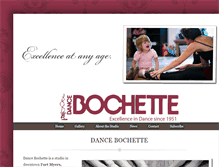 Tablet Screenshot of dancebochette.com